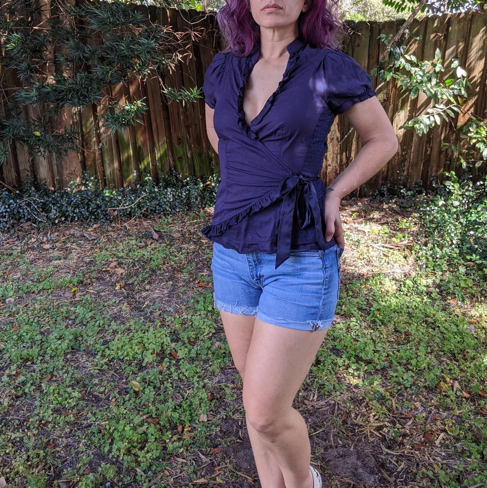 Anthropologie Edme & Esyllte Prytania Wrap Top